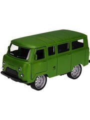 Машинка инерционная (12х6,5х5,5 см, зелёный, откр. двери) в пакете