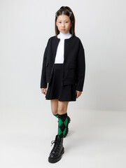жакет  для девочки  К 302764/черный