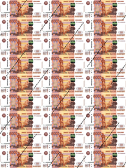 Вафельная картинка 5000р, 6.5*3 см