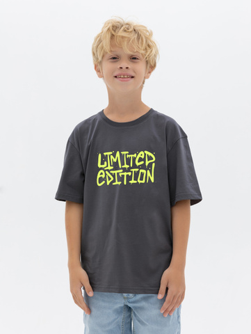 220010C-29 Футболка для мальчика, Антрацит