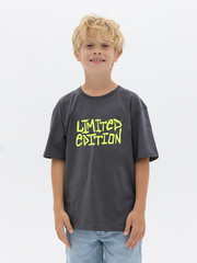 220010C-29 Футболка для мальчика, Антрацит