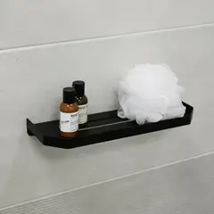 Полка прямоугольная одноэтажная Fixsen Hi-Tech черная FX-843B