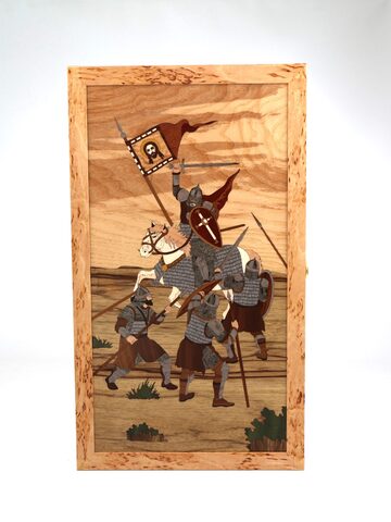 Нарды подарочные из дерева Битва за Русь