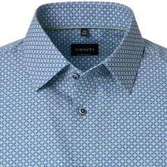 Сорочка мужская Venti Comfort Fit 226110870-300 с сине-зеленым принтом