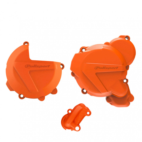 Комплект защиты крышек сцепления и генератора Polisport EXC/XCW 250/300 (17->)