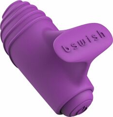 Фиолетовый вибростимулятор на пальчик Bteased Basic Finger Vibrator - 