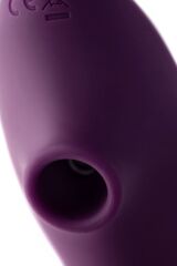 Фиолетовый вибромассажер с двойной стимуляцией Mave - 