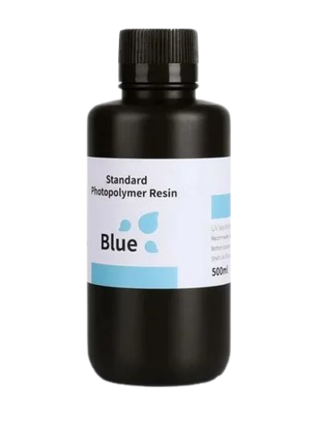 Фотополимер Elegoo Standart Resin голубой прозрачный 1л