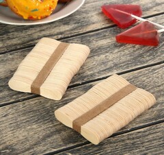 Набор палочек для мороженого, 100 шт. 7.5 х 1.5 см