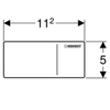 Клавиша смыва дистанционная Geberit Omega 115.083.SQ.1