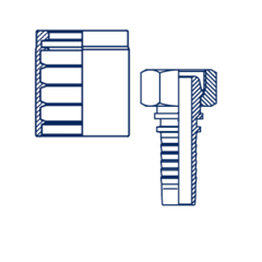 Фитинг DN 16 DK (Г) 27x1.5 + Муфта DN 16 1SN\2SN Комплект POWERMASTER
