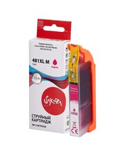 Струйный картридж Sakura 2045C001 (481XL Magenta) для Canon PIXMA TS6140, TR8540, TS8140, TS9140, водорастворимый тип чернил, пурпурный, 12 мл., 760 к.