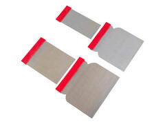 29-2-003 Набор шпателей углерод. сталь, пластик. рукоятка, 120х80мм, 100х80мм, 80х80мм, 50х80мм 4шт. (РемоКолор)