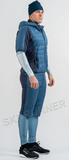 Тёплый Ветрозащитный жилет Noname Hybrid Ski Vest 24 UX Navy/Med Blue с капюшоном