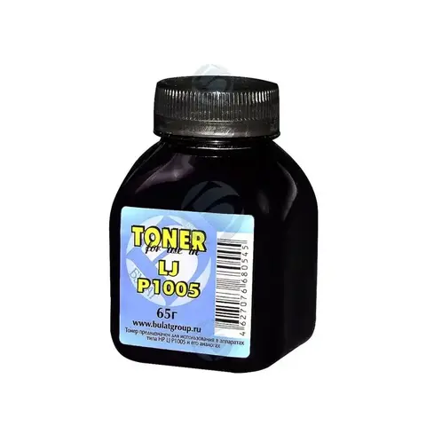 Тонер БУЛАТ HP LJ P1005 (Чёрный, банка 65 г)