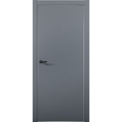 Купить Межкомнатная дверь эмалит Pd 1 Палладий антрацит алюминиевая кромка Al глухая