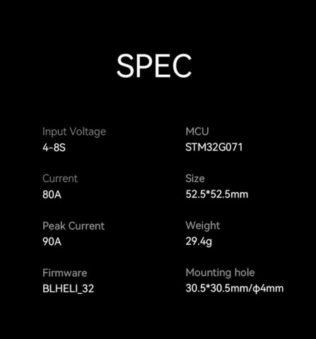 ESC регулятор мотора T-Motor Cine 80A 4-8S 4in1