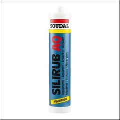 Силикон для аквариумов SOUDAL SILIRUB 15*310 мл (бесцветный)