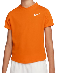 Детская футболка Nike Court Dri-Fit Victory SS Top B - magma orange/magma orange/white