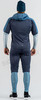 Тёплый Ветрозащитный жилет Noname Hybrid Ski Vest 24 UX Navy/Med Blue с капюшоном