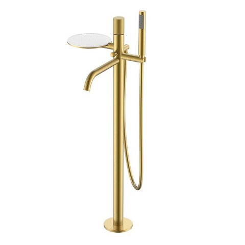 Boheme 129-MG.2 Смеситель STICK напольный Matt Gold c ручкой TOUCH GOLD