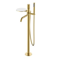 Boheme 129-MG.2 Смеситель STICK напольный Matt Gold c ручкой TOUCH GOLD фото