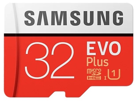 Карта памяти Samsung EVO Plus 32GB + SD adapter microSDHC Class 10 UHS-I