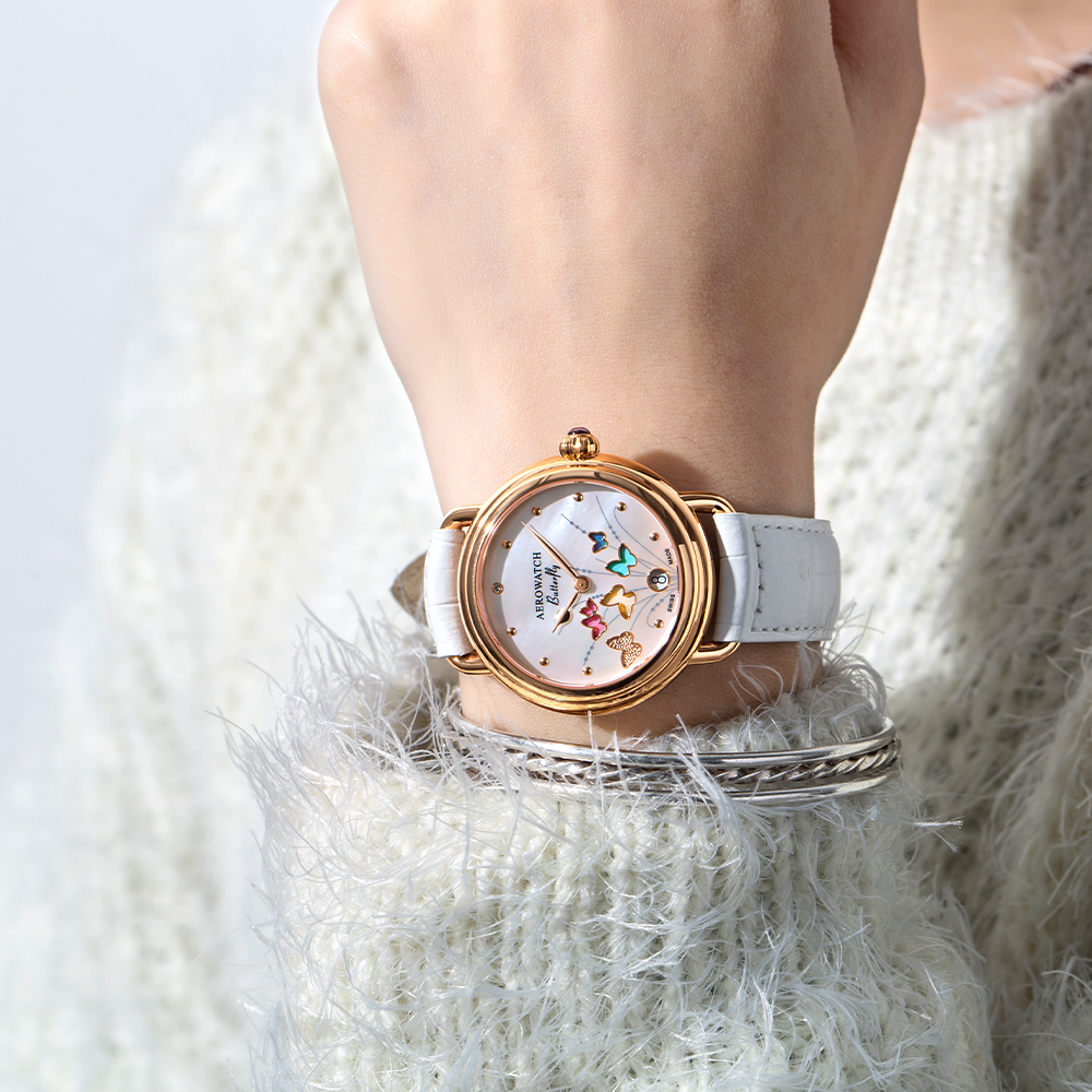 Часы Aerowatch швейцарские Женские Butterfly «Aerowatch 44960 RO05