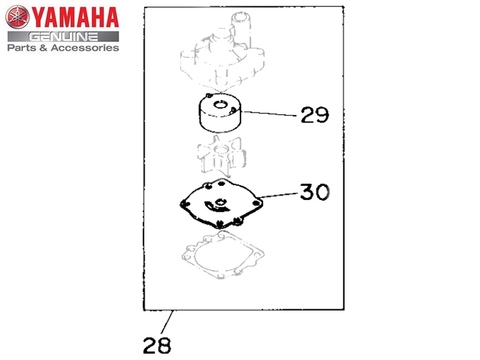 Ремкомплект помпы повышенной износостойкости Yamaha 61AW00782A00