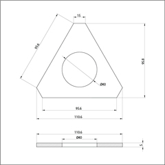 Рамка для часов из нефрита. Диаметр механизма 40мм.