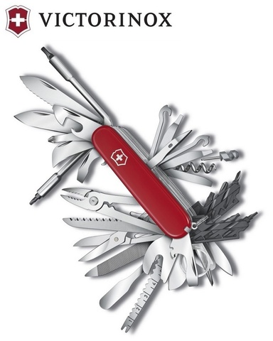 Нож складной Victorinox SwissChamp XXL, 91 mm, 73 функции (1.6795.XXL)