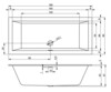 Ванна RETHING CUBIC 180x80 Riho BR0800500000000