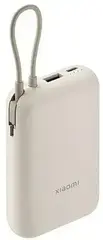 Внешний аккумулятор Xiaomi Power Bank 10000mAh (встроенный кабель) Tan GL