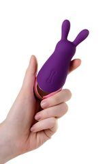 Фиолетовый стимулятор эрогенных зон Eromantica BUNNY - 21,5 см. - 