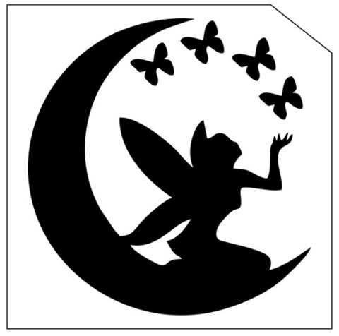 Трафарет для блеск-тату 6*6  разное 439Р