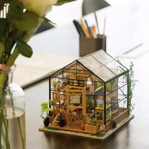 Зимний сад Cathy’s Flower House от Rolife - Интерьерные конструкторы-румбокс, сборная модель из дерева