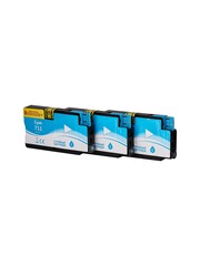 Набор струйных картриджей Sakura CZ134A (№711 Cyan 3-pack) для HP Designjet T120/T520 ePrinter, водорастворимый тип чернил, голубой, 26 мл.