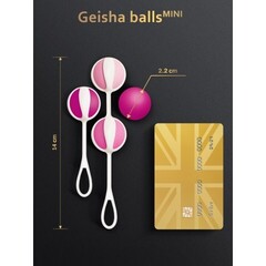 Вагинальные шарики Geisha Balls Mini, 14х2.2 см