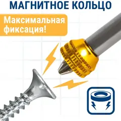 Бита отверточная с магнитным кольцом ПРАКТИКА 