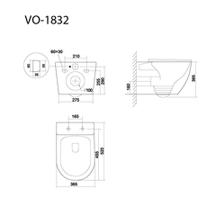 Комплект Set Triton Verso TR-VO-1832 (Унитаз + инсталляция + кнопка хром)