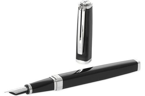 Ручка перьевая Waterman Exception Black ST Slim, F (S0637010)