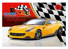 Альбом для рисования 8л Проф-Пресс 08-3814 Гоночное авто