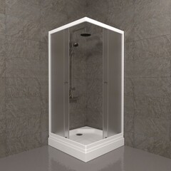 Душевое ограждение 90*90 А Triton Вельвет-К