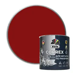 Грунт-эмаль Dufa CORREX 3 в 1 для металла по ржавчине RAL-3011 красно-коричневый