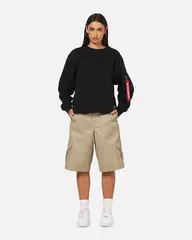 Свитшот Alpha Industries Utility Pocket Crewneck Black (Черный)