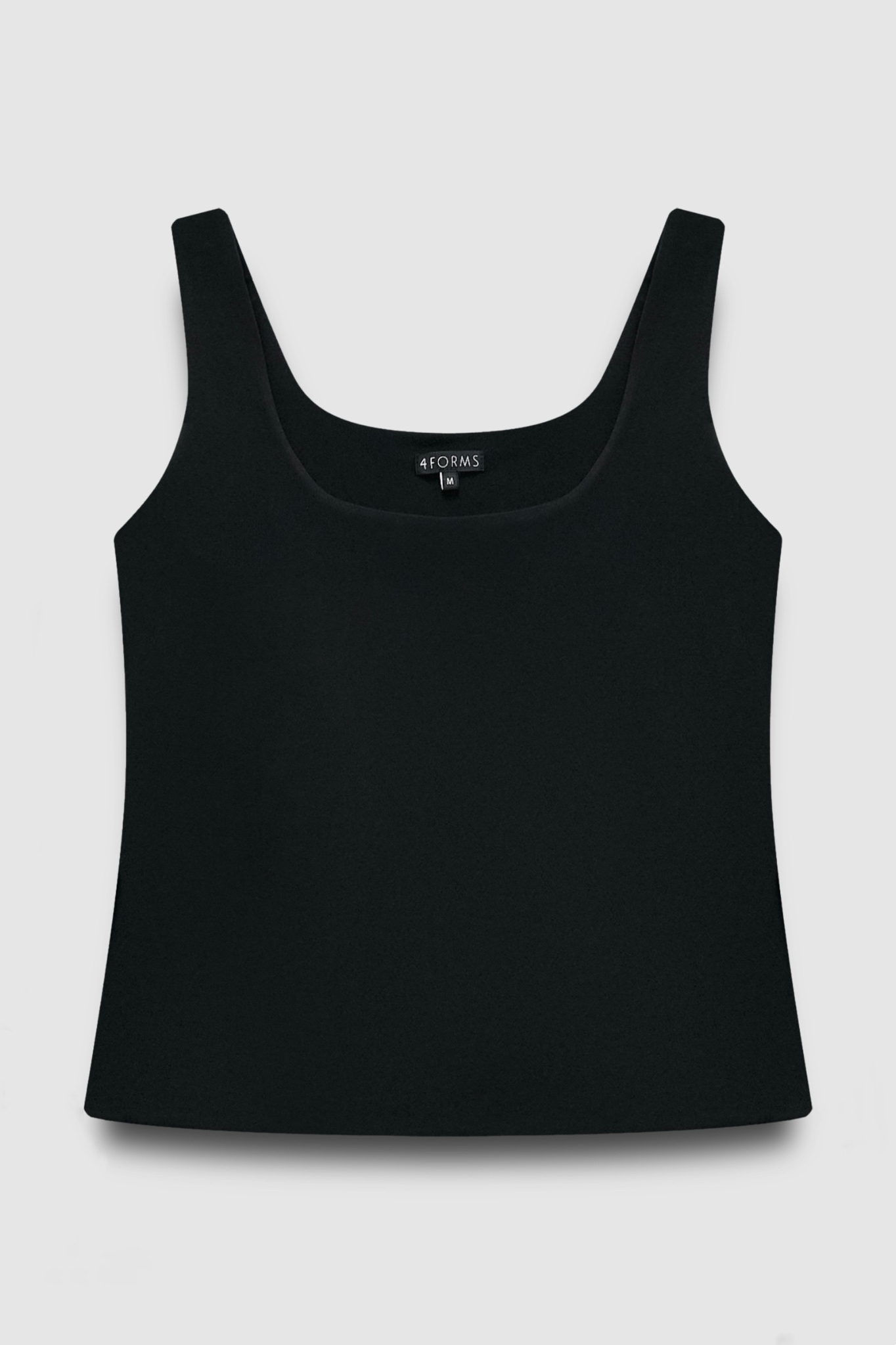 Майка с вырезом каре, черный