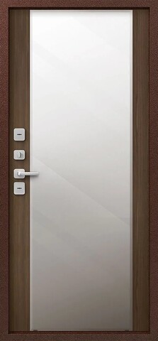 Термодверь входная Центурион Т-6/1 (2025) зеркало, 2 замка, 1,2 мм металл, (медь антик+миндаль) #3