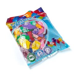 
          Шар воздушный Alingar, №10 "Поздравляем" №5, ассорти (рисунок цветы), 100шт/уп, пакет с европодвесом