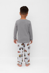 пижама  для мальчика  К 1541/холодный серый,машины