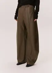 Брюки MAGIC FLOWERS оливкового цвета